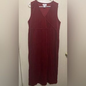 Vintage Corduroy Maxi Dress - Westbound - Size L